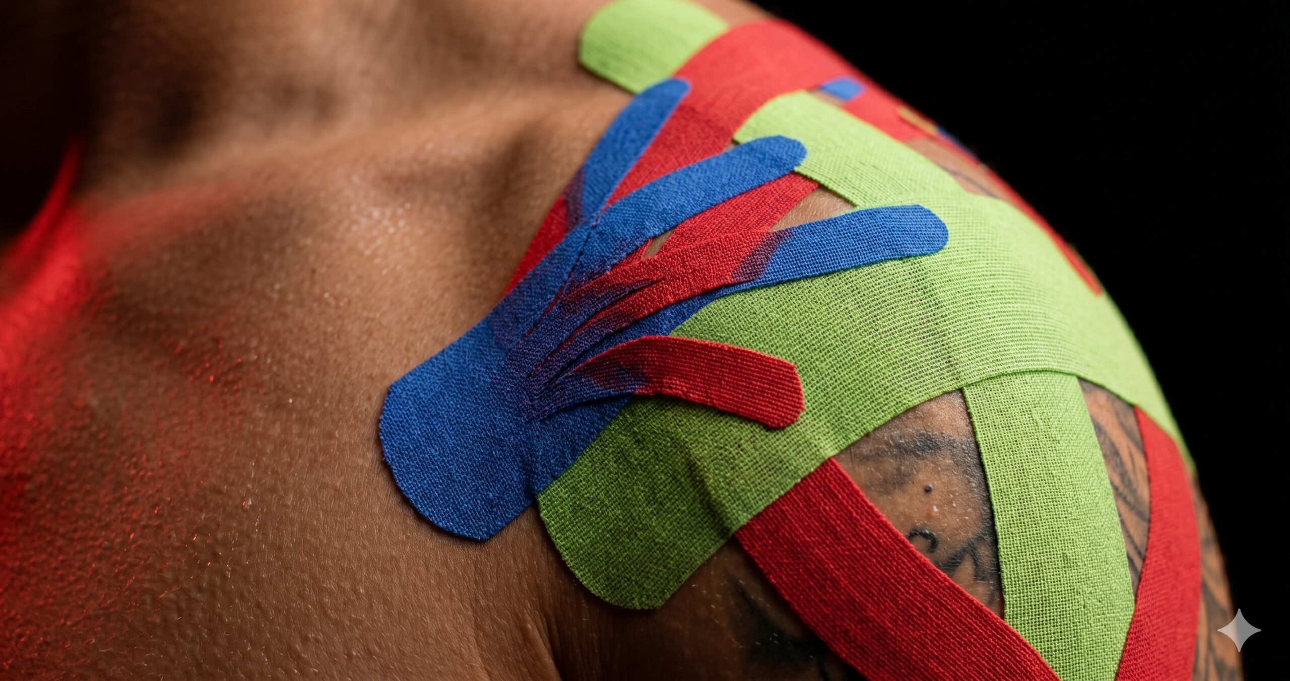 Kinesiotape aplicado en atleta — CB Movement Fisioterapia Guayaquil